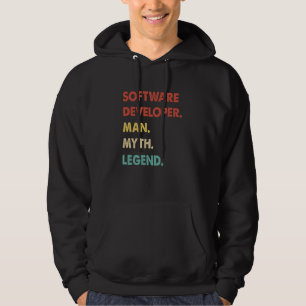 Software Developer Man Myth Legend 1 Hoodie
