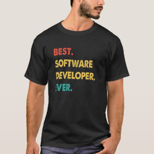 Software Developer Retro Best Software Developer E T-Shirt