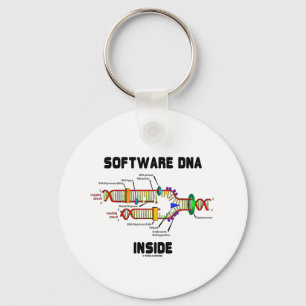 Software DNA Inside (DNA Replication) Key Ring