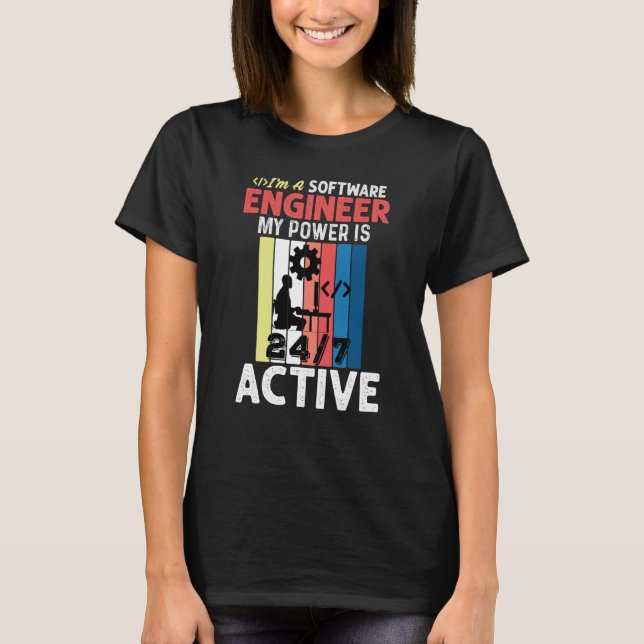 Software Engineer Coder Programmer Swea T-Shirt (Front)