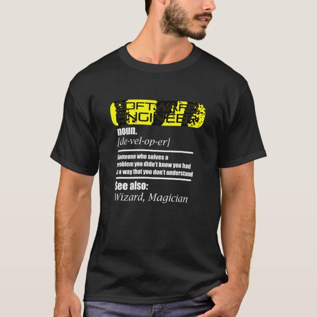 Software Engineer Definition Shirt Coder Definitio (Front)