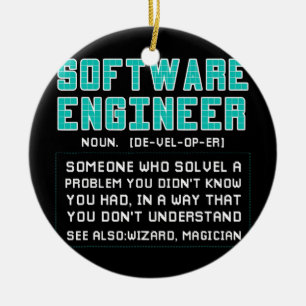 Software Engineer Developer Definition Ceramic Tree Decoration