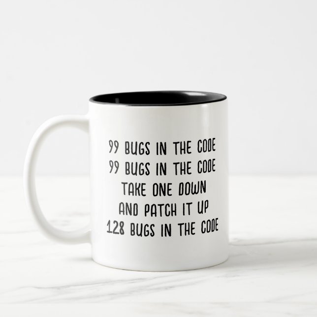 Software Engineer, Developer, Programmer, computer Two-Tone Coffee Mug (Left)