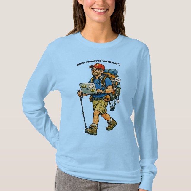 Software Engineer Going Hiking with a Backpack URM T-Shirt (Front)