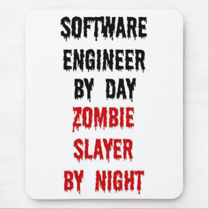 Software Engineer Zombie Slayer Mouse Pad