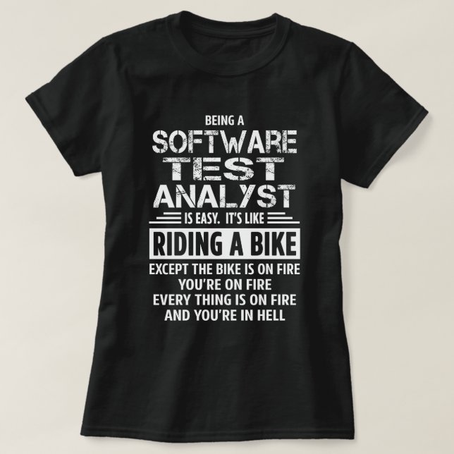 Software Test Analyst T-Shirt (Design Front)