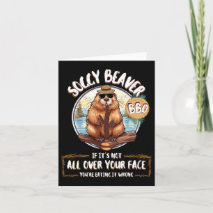 Soggy Beaver Bbq Card