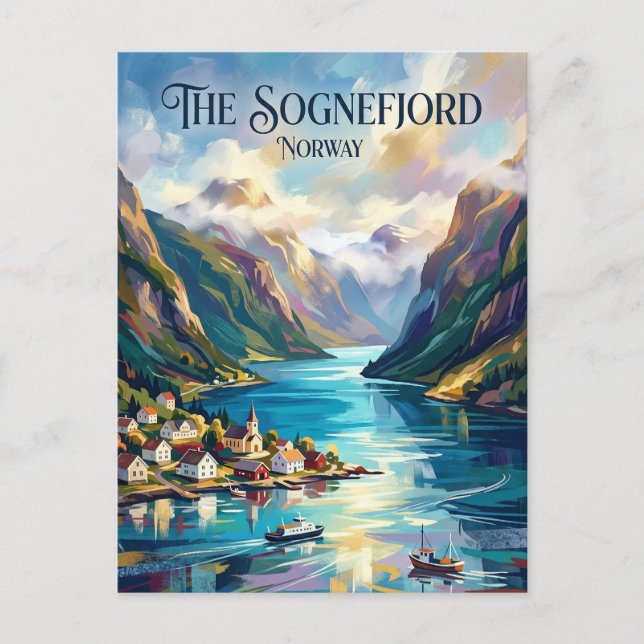 Sognefjord Norway Postcard (Front)