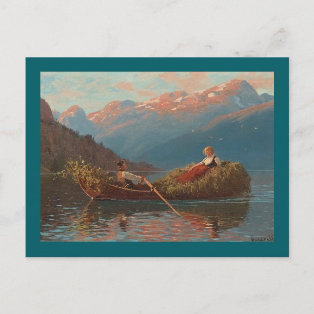 Sognefjord Rowing on the Fjord Postcard (Front)