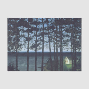 Sohlberg Fishermans Cottage Landscape Painting Tissue Paper