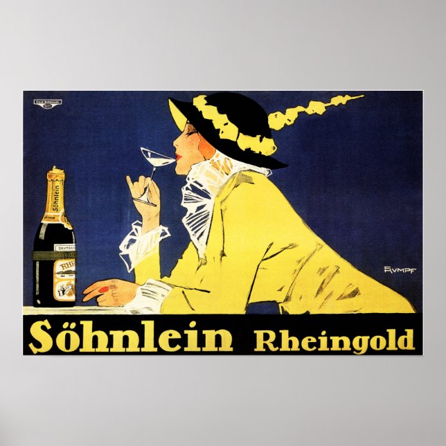 SOHNLEIN RHEINGOLD German Champagne by Fritz Rumpf Poster (Front)