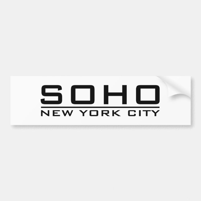 SOHO BUMPER STICKER (Front)