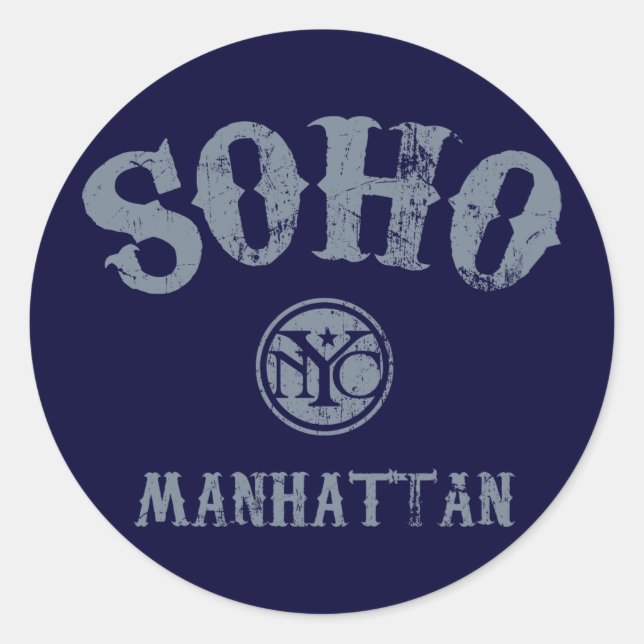 SoHo Classic Round Sticker (Front)