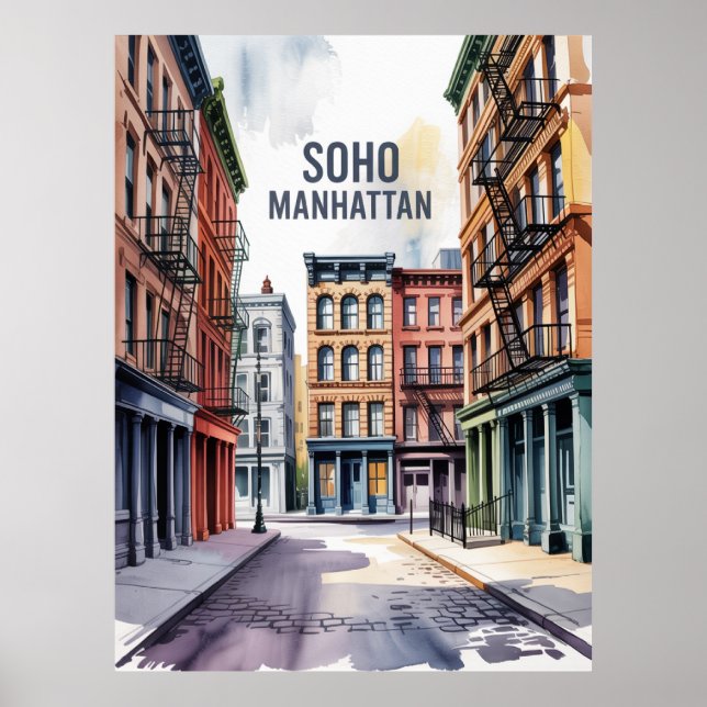 SoHo Manhattan Poster (Front)
