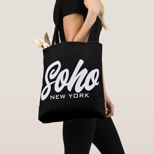 Soho New York City trendy shoulder tote bag (Close Up)