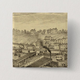 Soho Saw and Planing Mills and Barge Yards 15 Cm Square Badge