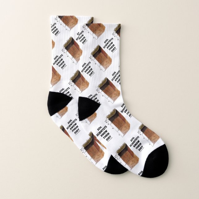 Soil Scientists Know Their Dirt Soil Layers Socks (Pair)