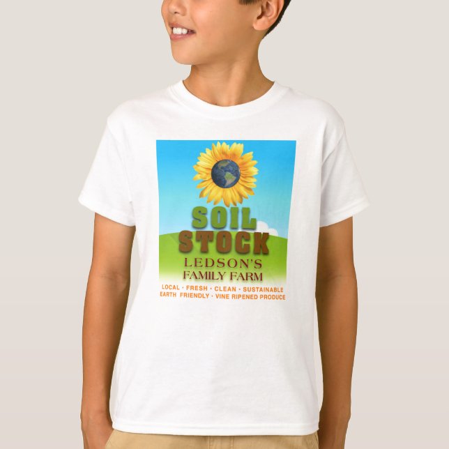 Soil Stock - Ledson's Family CSA Farm Kid's Shirt (Front)