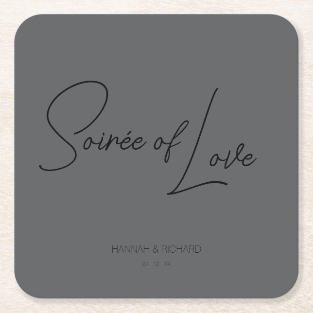 Soirée of Love Custom Coaster (Front)