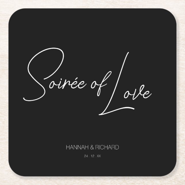 Soirée of Love Custom Coaster (Front)