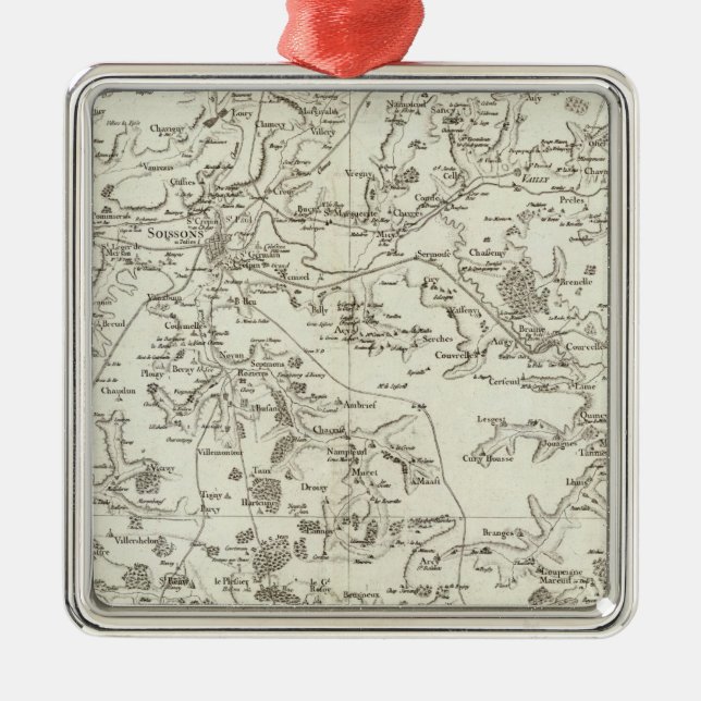 Soissons Metal Tree Decoration (Front)