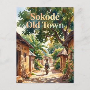 Sokodé Old Town Togo Postcard