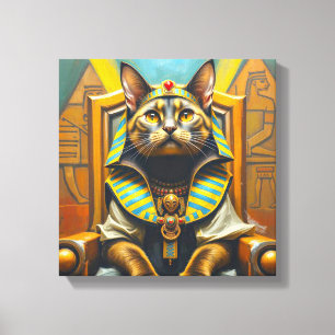 SOKOKE CAT-PHARAOH 2 CANVAS PRINT