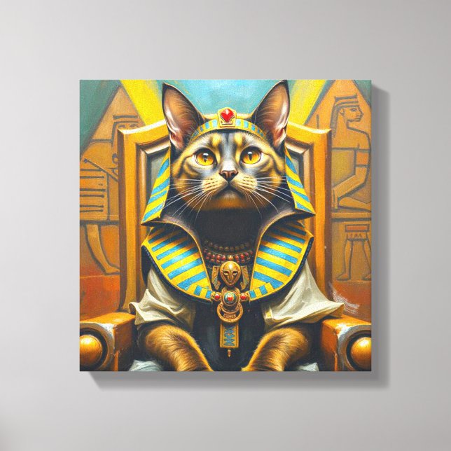 SOKOKE CAT-PHARAOH 2 CANVAS PRINT (Front)