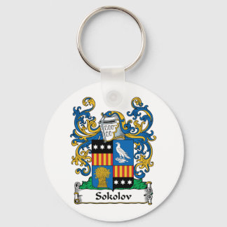 Sokolov Family Crest Key Ring