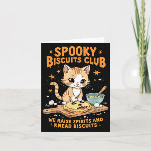 Soky Biscuits Club Cat Funny Halloween Baking  Card