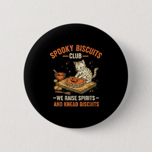 Soky Biscuits Club Funny Halloween Cat Baking  6 Cm Round Badge