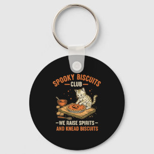 Soky Biscuits Club Funny Halloween Cat Baking  Key Ring
