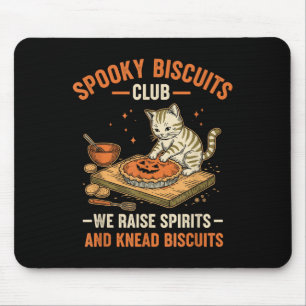 Soky Biscuits Club Funny Halloween Cat Baking Mouse Pad