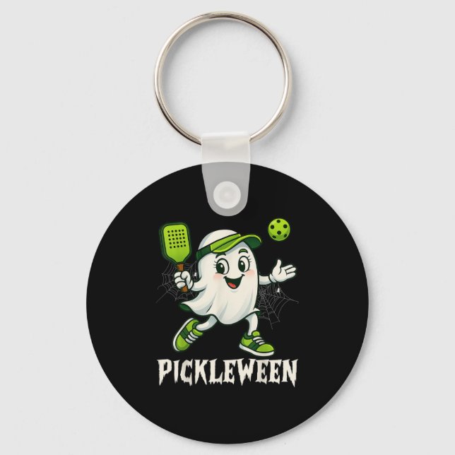 Soky Book Club Halloween Ghost Reading Coffee Fall Key Ring (Front)