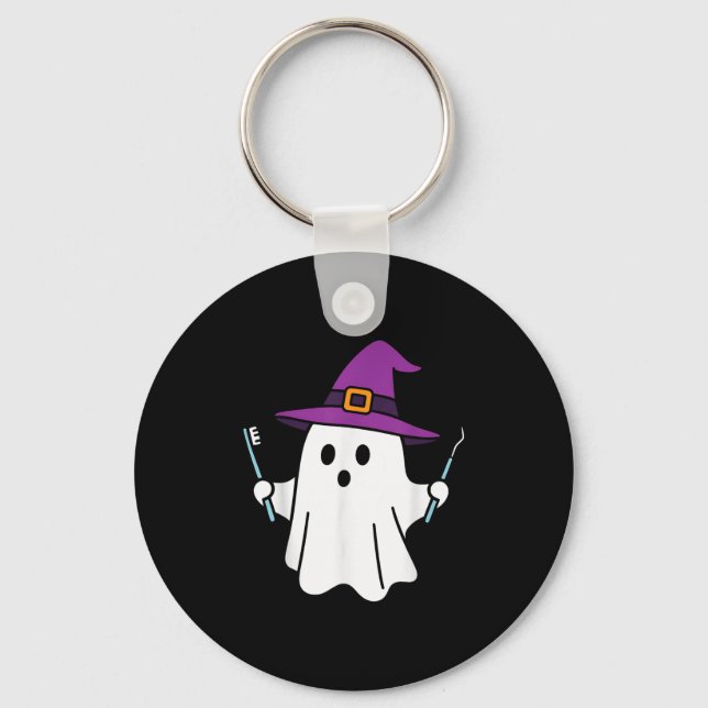 Soky Dentist Ghost Halloween Smile Dental Bootiful Key Ring (Front)