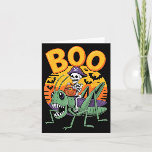 Soky Grhopper Costume On Boo Grhopper Halloween  Card