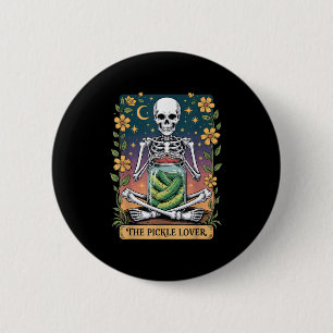 Soky Halloween Skeleton Holding Ckle Lover Tarot C 6 Cm Round Badge