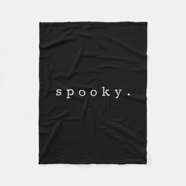 Soky Halloween Subtle Minimal Fall Funny Costume  Fleece Blanket (Front)