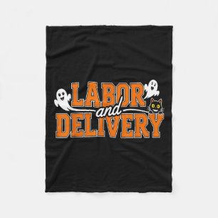 Soky Ld Nurse Shirt Labour And Delivery Squad Hall Fleece Blanket