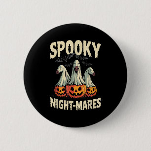 Soky Night-mares Halloween Horse  6 Cm Round Badge