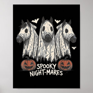 Soky Night-mares Halloween Horse Ghost Funny Soky Poster