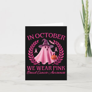 Soky Nk Ghost Halloween October Breast Cancer Awar Card