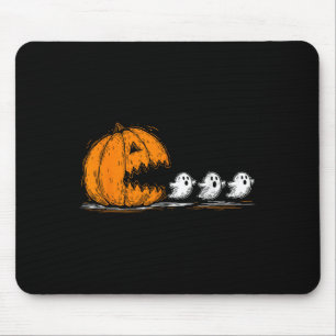 Soky Pumpkin Chasing Cute Ghosts Halloween Parade Mouse Pad