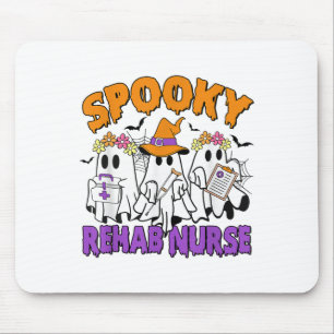 Soky Rehab Nurse Ghost Funny Halloween  Mouse Pad