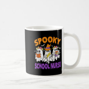 Soky School Nurse Funny Ghost Halloween Coffee Mug