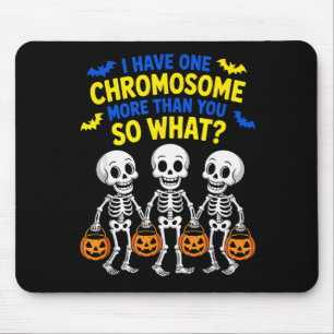 Soky Skeleton Down Syndrome Awareness Extra Chromo Mouse Pad