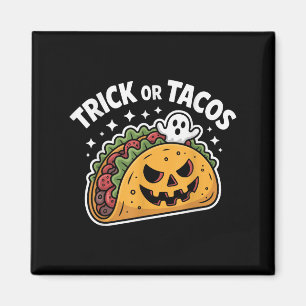 Soky Taco Jack-o-lantern Halloween Mexican Food Lo Magnet