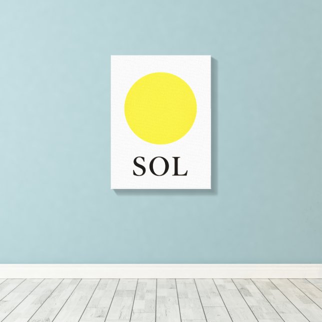 SOL CANVAS PRINT (Insitu(Wood Floor))