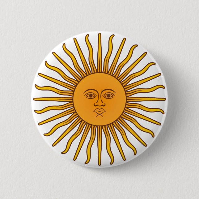 Sol de Mayo 6 Cm Round Badge (Front)