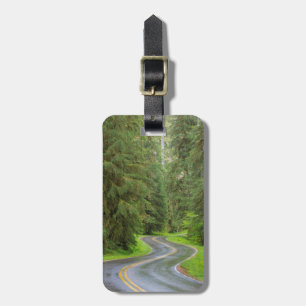 Sol Duc River Road through forest Luggage Tag